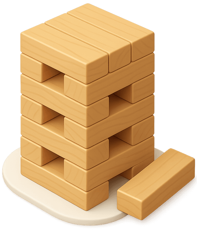 Stacked blocks icon